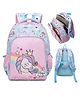ARCADE TOYS Unicorn Dreamer Theme School Bag for Boys and Girls, Zippered /padded and Adjustable Shoulder Strap, Lightweight Children's Travel Bag- Pack of 1-multicolor-14 Inch