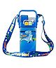 ARCADE TOYS Dino Kid's Cartoon Water Bottle With Adjustable Strap Cute Double Drinking Straw Cup | Leak-proof, Portable Tumbler Perfect for School & Outdoor Fun - Pack of 1 - Color May Vary