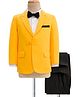 Mark & Mia Cotton Woven Full Sleeves Solid 3 Piece Party Suit With Bow - Yellow