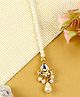 Asthetika Kundan Stones Embellished Maang Teeka - White
