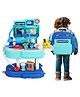 Nicres 2 in 1 Doctor Kit for Toddlers 3-5, 31Pcs Kids Doctor Playset, Toddler Doctor Kit with Role Play Doctor, Kids Doctor Kit for Boys and Girls - Blue