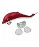OPINA Electric Dolphin Handheld Body Massager with Interchangeable Heads | Full Body Muscle Relaxation & Pain Relief Machine- Random color