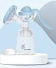 R for Rabbit First Feed Cozy Manual Breast Pump for Mothers | 2-Level Suction Adjustment | Soft Silica Pad | Anti-Backflow | Compact BPA-Free Design  Sky Blue