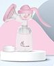 R for Rabbit First Feed Cozy Manual Breast Pump for Mothers | 2-Level Suction Adjustment | Soft Silica Pad | Anti-Backflow | Compact BPA-Free Design Pink