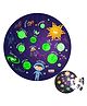 CocoMoco Kids Solar System Puzzle 42 Pcs - Glow in The Dark - Educational Toy - Space Puzzles for Kids Boys Girls Return Gift Jigsaw Puzzles of Planets, Universe (Single Pack)
