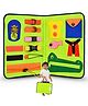 Seraphina New Life Skills Busy Board | Activity Binder Interactive Sensory Educational Toy for Toddlers |Fine Motor Skills | Zipper Buckle Button Lace | Felt Book | Gift for 1+ Boy & Girl