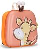 Kids On Board 3D Giraffe Backpack for Nursery & Early School Height 10 Inches - Orange