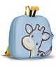 Kids On Board 3D Giraffe Backpack for Nursery & Early School Height 10 Inches -Blue