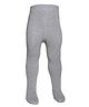 The little lookers Cotton Knit Solid Stockings - Grey
