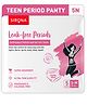 Sirona Disposable Teens Period Pants | Period Panty for Teens | Leak-proof Protection | Super Absorbent & Comfortable | Available in Cute Floral Design | Pack of 5