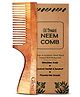 Gleva Neem Wood Hair Comb 100% Natural Wooden Comb for Hair Growth, Anti-Frizz, Hair Fall & Dandruff Control (With Handle)
