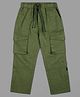 Actuel Cotton Woven Solid Cargo Trouser - Olive Green