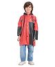CITIZEN PVC Disney Mickey Mouse & Friends Featuring Full Sleeves Character Printed Hooded Raincoat - Red