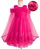 Mark & Mia Woven Sleeveless Party Dress with Sequin & Frill Detailing - Fuchsia
