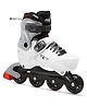 JASPO Sparkle 2.0 Adjustable Inline Roller Skates for Kids & Youth  PU Wheels, ABEC-7 Bearings, Hard Boot,  Aluminium Chassis, 70mm PU 85A Wheels White-L