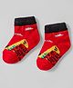 Model Knit Winterwear Socks With Its Been So Long Text Print - Red