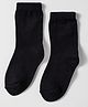 Model Knit Winterwear Solid Color Socks - Black
