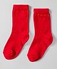 Model Knit Winterwear Solid Color Socks - Red