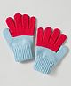 Model Knit Winter Wear Gloves - Light Red