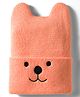 Model Knitted Animal Embroidered Winter Cap Light Orange - Diameter 7 cm