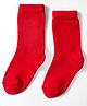 Model Knit Ankle Length Winterwear Solid Socks - Red