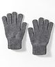 Model Knitted Solid Gloves - Light Grey