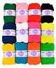 Asian Hobby Crafts Woll Yarn for Knitting Multicolor Set of 12 Each Roll 12 g