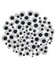 Asian Hobby Crafts Googly Moving Eyes Black & White - 100 pcs (Assorted)