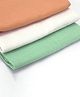 Asian Hobby Crafts Matty Fabric for Embroidery, Cross Stitch, and Knitting, Sewing Fabric,DIY Cross Stitch Projects, (Size:16x20cm, 3 Color-Peach, White and Teal)