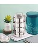 PddFalcon Stainless Steel Royal Alpha Lunch Box Set with Bag, Leak-Proof & Airtight Lids, Portable, Includes Carry Bag, Ideal for Office & School 2200ml (Sea Green)