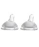 Adore Dr.Feed Latch Naturally Wide Neck Anti-Colic Silicon Teat- Pack of 2, Medium Flow