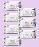 Adore Baby Lavender Wet Wipes with Goodness of Aloe-vera- 99% Pure Water- Pack of 72n Wipes* 7 Pack
