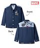 Pine Kids Disney Denim Woven Full Sleeves Jacket With Mickey Mouse Graphics - Navy Blue
