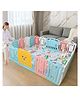Metreno 20 panel playpen play yard for babies upto 5 years baby playpens with play mat, Gate and Balls kids activity playard, Multicolor