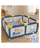 Metreno  Playpen Play Yard for Babies Upto 5 Years Baby Playpens With Balls Kids Activity Playard, Blue
