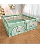 Metreno 1.5*1.8cm playpen play yard for babies upto 5 years baby playpens with Balls kids activity playard, Green