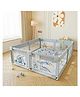 Metreno 1.5 x 1.8cm Playpen Play Yard for Babies Upto 5 Years Baby Playpens With Balls Kids Activity Playard, Grey
