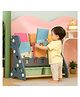 Metreno Kids Storage and Organization Book Shelf Cabinet for Home Multipurpose Book storage racks for Babies Book shelf Children 5 shelf, Blue