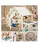 Metreno Kids Tent House and Playhouse Baby Play area Setup Outdoor Children Play Area with Playhouse Tent for Kids, White