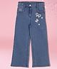 Cutecumber Denim Butterfly Embroidered Jeans - Blue