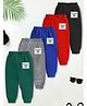 Trampoline Fleece Knit Pack Of 5 Solid Pajamas  - Multi Colour
