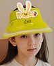Bembika Bunny Designed & Ear Applique Detailed Sun Visor - Yellow - Circumference - 47 Cm