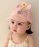 Bembika 3D Floral Applique Detailed Cap - Pink - Circumference 54 Cm