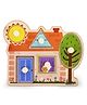 Curious Cub Wooden Pegged Shape Sorter Puzzle