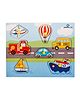 Curious Cub Wooden Vehicle Pegged Puzzle Game