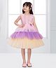 Ministitch Woven Sleeveless Sequin Embellished Layered Dress - Baby Pink