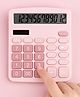 SYGA 12-Digit Extra Large Display Mechanical Keyboard Calculator - Pink