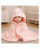 SYGA Baby Blanket Ultra Soft Kitten Hooded Design, Cozy Coral Fleece Blanket for Newborn Infant Toddler, Crib & Stroller - Pink