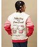 Kidsville Knit Hello Kitty Featuring Full Sleeves Kitty White & Dear Daniel Character Back Printed Winter Sweatshirt  - Red & Pink