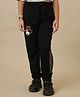 Kidsville Knit Disney Mickey & Friends Featuring Minnie Mouse Printed Joggers  - Black